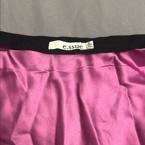 Essue Fuchsia Satin Skirt